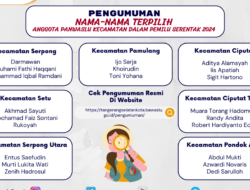Bawaslu Tangsel Umumkan Nama-nama Terpilih Anggota Panwaslu Kecamatan Pemilu Serentak 2024