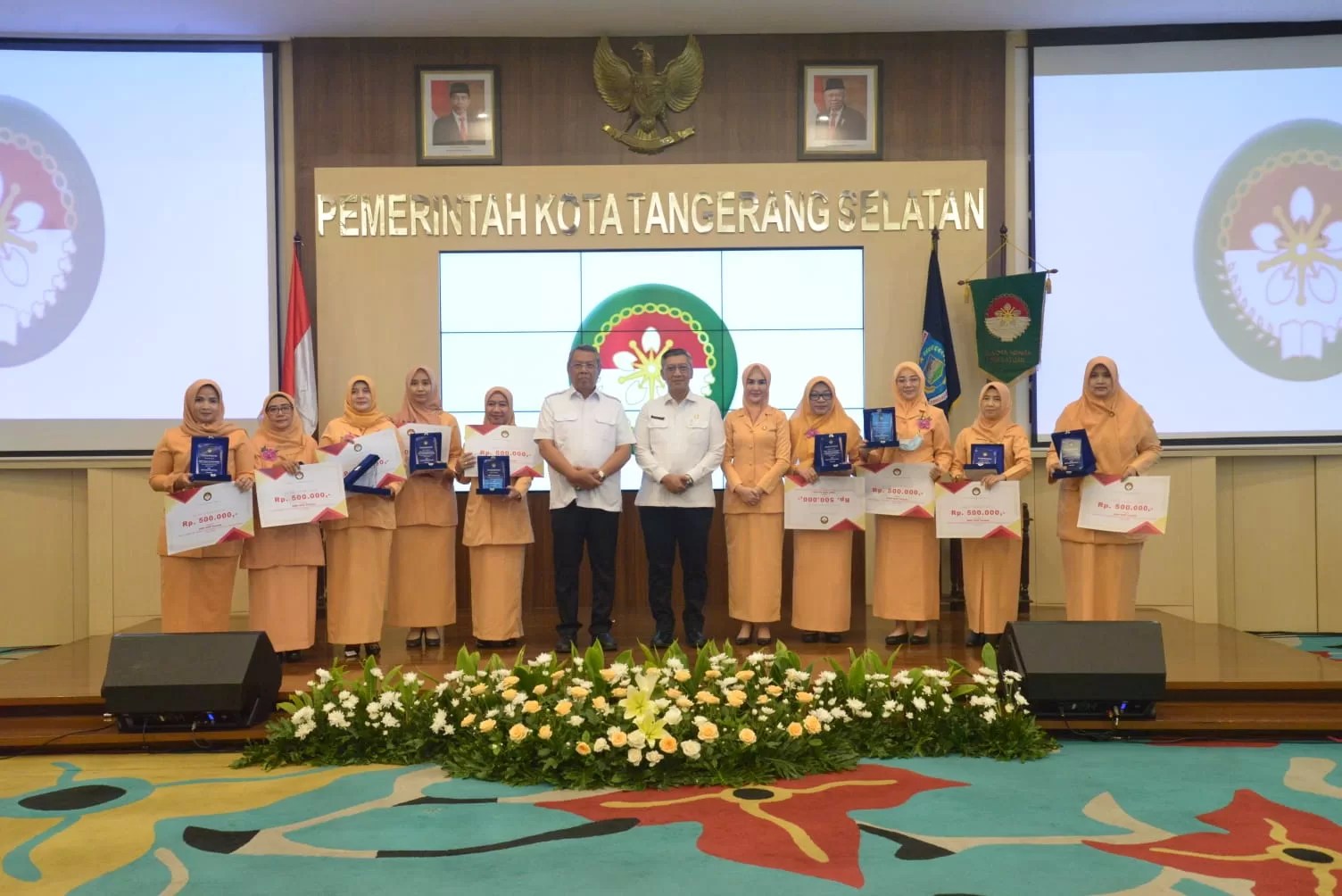 HUT (DWP) Kota Tangerang Selatan ke-23 yang diselenggarakan di Aula Blandongan, Puspemkot Tangsel pada Rabu, 14 Desember 2022