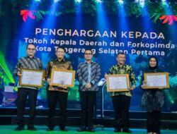 Malam Inaugurasi HUT ke-14 Tangsel, Pemkot Berikan Penghargaan ke Sejumlah Tokoh