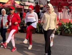 Airin Rachmi Diany ‘Line Dance’ Bareng Warga di Pondok Aren Tangsel