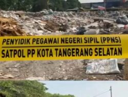 Pemkot Tangsel Segel TPA Ilegal di Pladen Pondok Ranji
