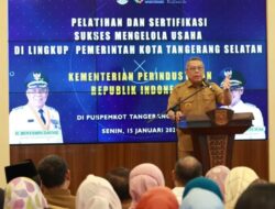 Ratusan Pelaku UMKM dan Koperasi di Tangsel Diberi Pelatihan dan Sertifikasi, Benyamin Davnie: Untuk Tingkatkan Kualitas 
