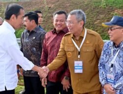 Momen Benyamin Davnie Dampingi Presiden Jokowi Saat Peresmian Jalan Tol Pamulang-Cinere-Raya Bogor