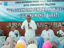 Berikan Pelatihan Wirausaha, Benyamin Davnie: Meningkatkan Taraf Hidup Masyarakat Terus Menjadi Fokus Utama Pemkot Tangsel