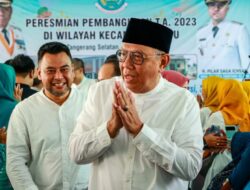 Benyamin Davnie Resmikan Lima Pembangunan Infrastruktur di Kecamatan Setu