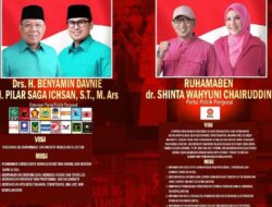 Pilkada Tangsel 2024, Visi Misi Benyamin Davnie-Pilar Saga Ichsan dan Ruhamaben-Shinta Wahyuni Chairuddin