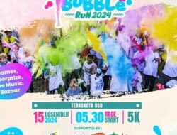 Pemkot Gelar Tangsel Color and Bubble Run di Semarak HUT ke-16
