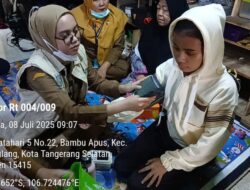 Turunkan Tim Ngider Sehat, Dinkes Tangsel Lakukan Pemeriksaan Kesehatan Warga Terdampak Banjir
