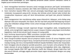 Banom NU Desak PBNU Segera Gelar Musyawarah, Serukan Jaga Marwah Organisasi