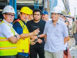 Lakukan Penanganan Terpadu, Pilar Turun Langsung Tinjau Genangan di Jalan Puspiptek