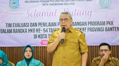 Benyamin Sambut Tim Penilai PKK Banten, Pondok Pucung Tampilkan Program Unggulan